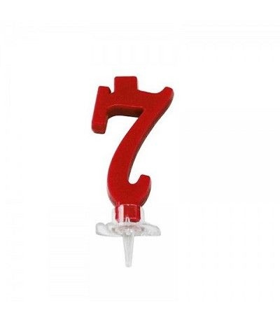 candeline ipergel numero 7 rosso