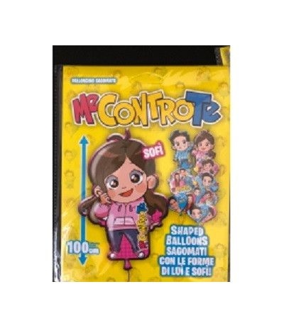 palloncino mylar me contro te sofi 1mt