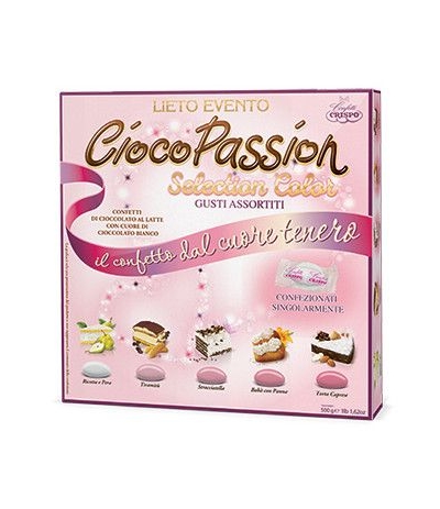 confetti crispo lieto evento cioco passion selection rosa-500gr