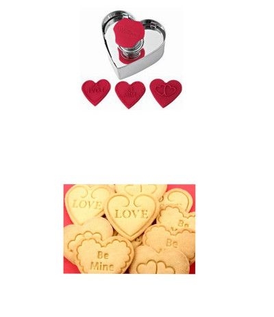 stampo push cuore wilton 3 disegni