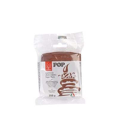 pasta di zucchero modecor pop marrone-250gr
