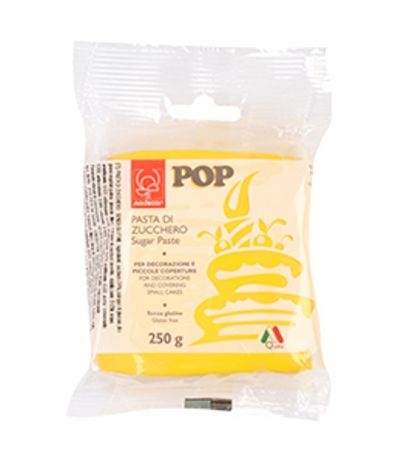 pasta di zucchero modecor pop giallo-250 gr
