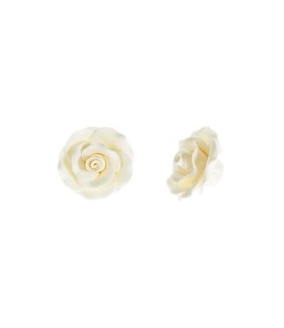 rosa di zucchero avorio piccola- 3 cm