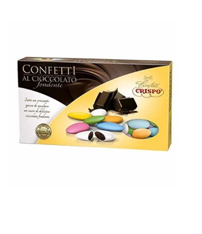 confetti crispo colorati cioccolato fondente- 1kg