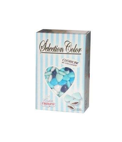 cuoricini crispo azzurro sfumato- 500 gr
