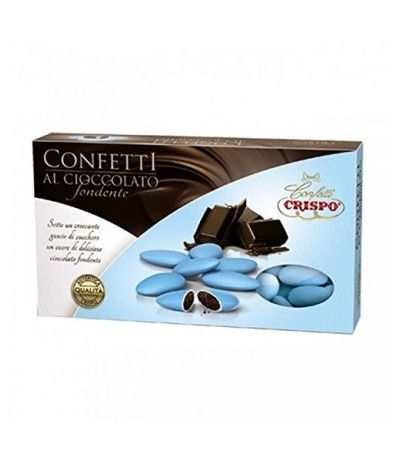 confetti crispo azzurri cioccolato fondente- 1kg
