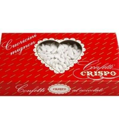 confetti crispo cuoricini bianchi- 1 kg