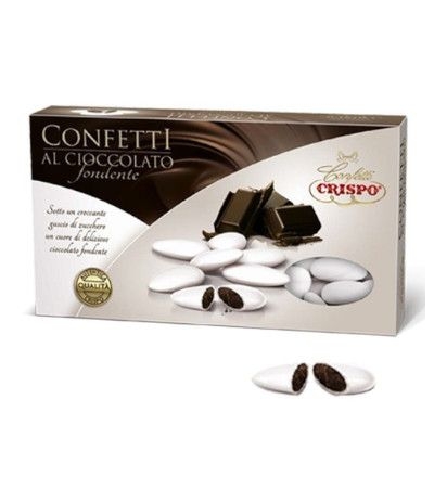 confetti crispo bianchi cioccolato fondente-1kg