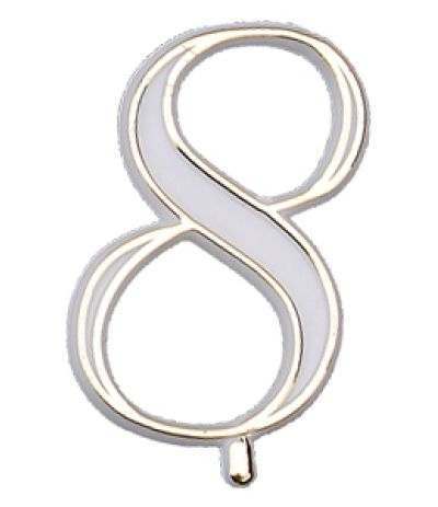 numerino plastica 8- 4,5 cm