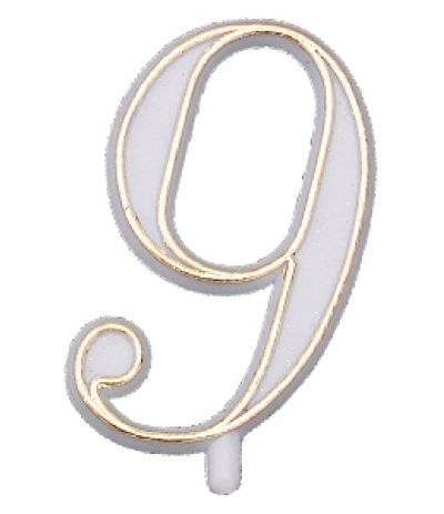 numerino plastica 9- 4,5 cm