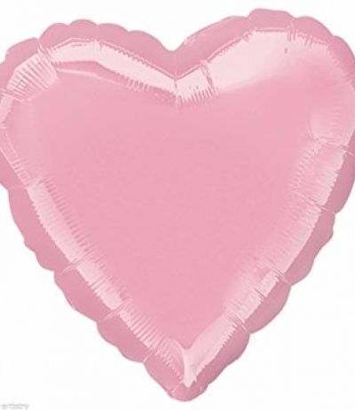 palloncino cuore mylar rosa- 45 cm