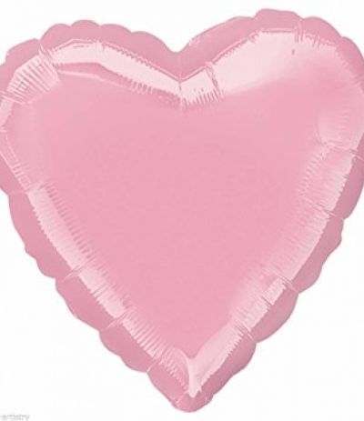 palloncino cuore mylar rosa- 45 cm