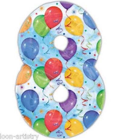 palloncino balloon numero 8- 1 mt