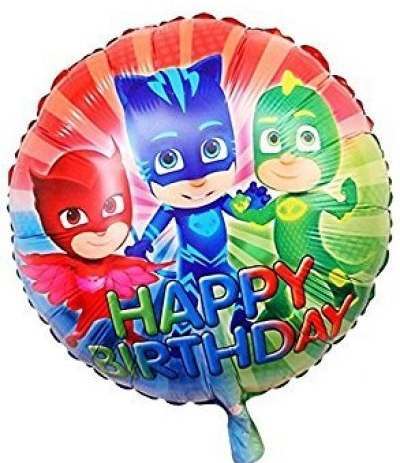 Palloncino Mylar "Happy Birthday" Super Pigiamini Pj Masks- 43 cm