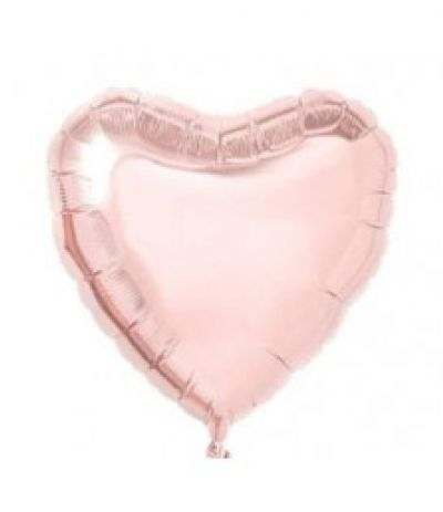 palloncino cuore cipria mylar- 43 cm