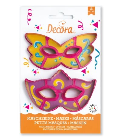 tagliapasta mascherine di carnevale-2 pezzi