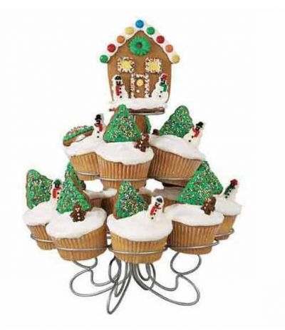 alzatina in acciaio mini cup cake-26,6 x 22,8 h.cm.