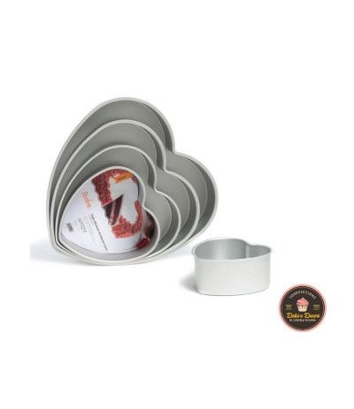 teglia anodizzata cuore- 7,5 h x 30 cm