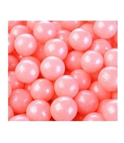 perle grandi di zucchero rosa - 100 gr