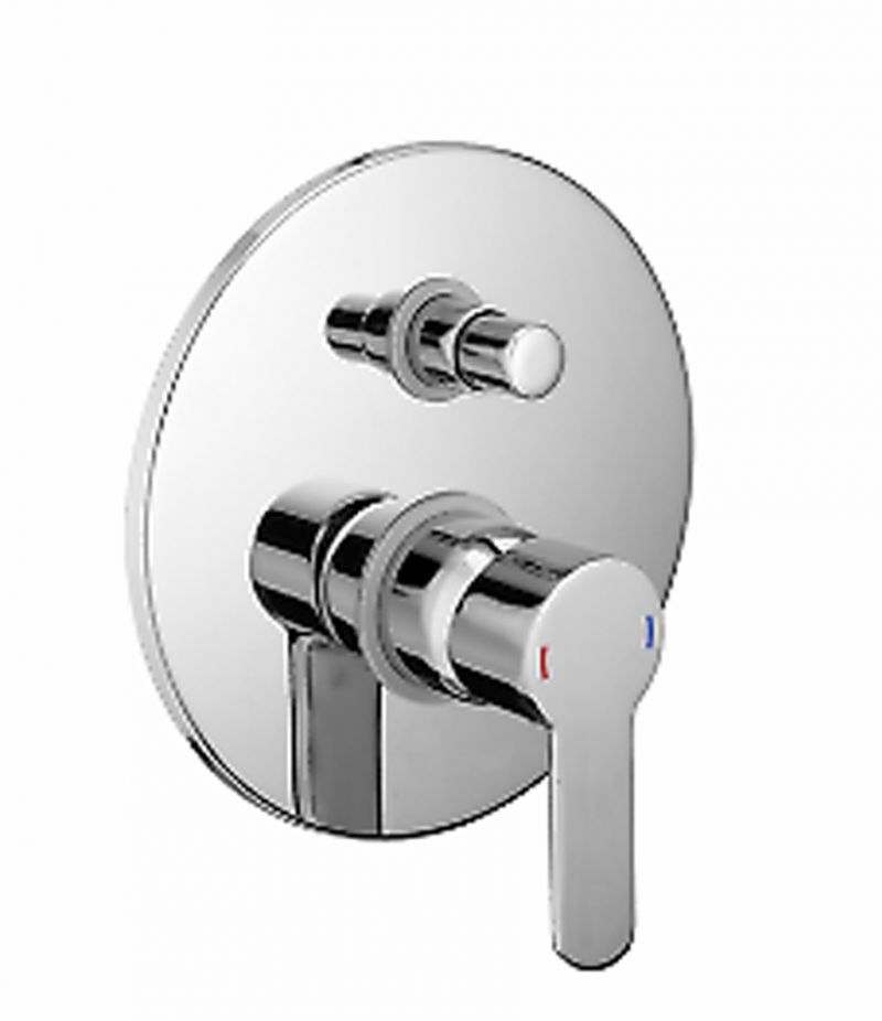 Miscelatore monocomando incasso doccia con deviatore Cisal Tender cromo