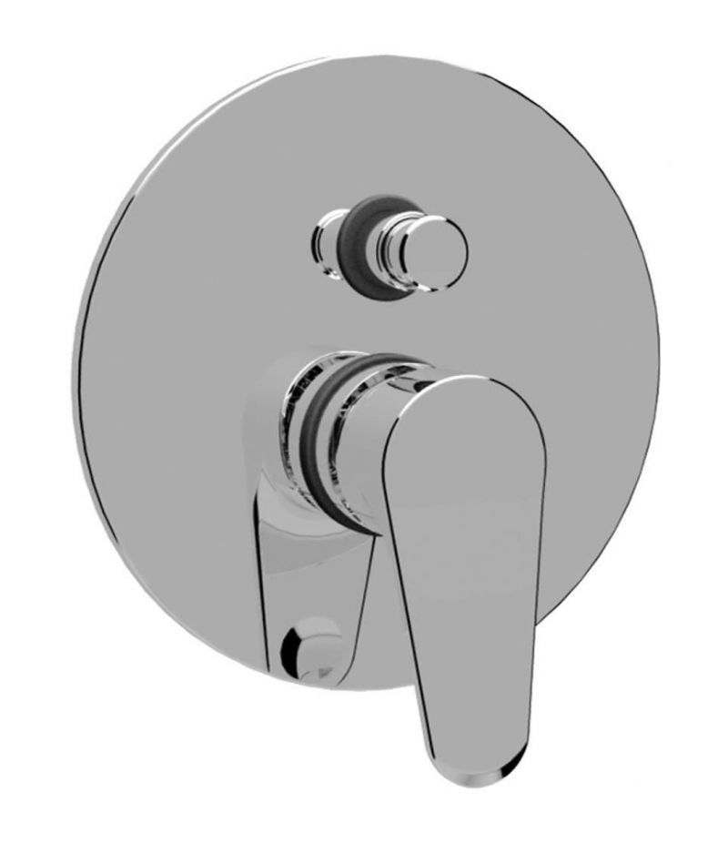 Miscelatore incasso doccia con deviatore Teorema T-Gold cromato