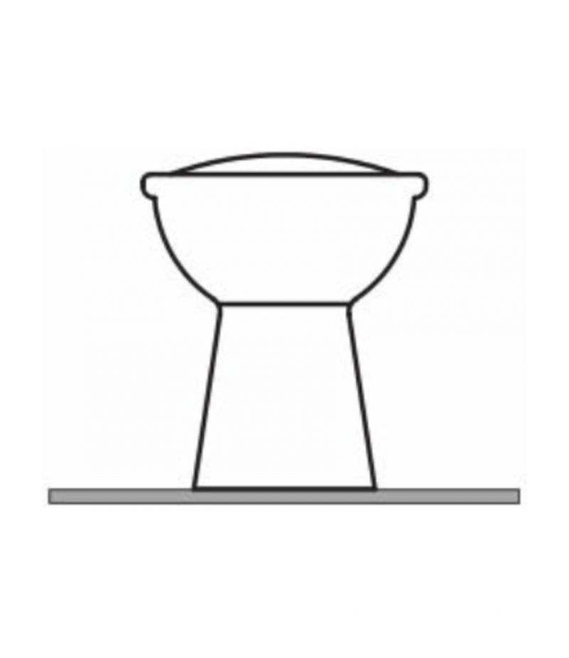 Vaso a pavimento con scarico a terra RAK KARLA - (4)