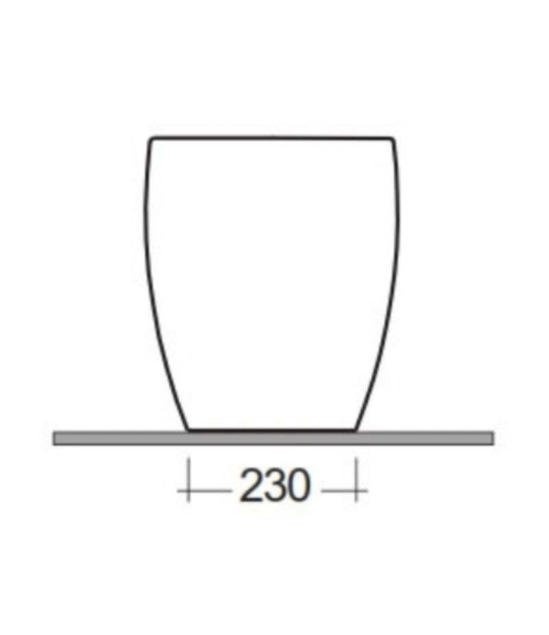 Vaso a pavimento filo muro con scarico MULTI RAK METROPOLITAN - (4)