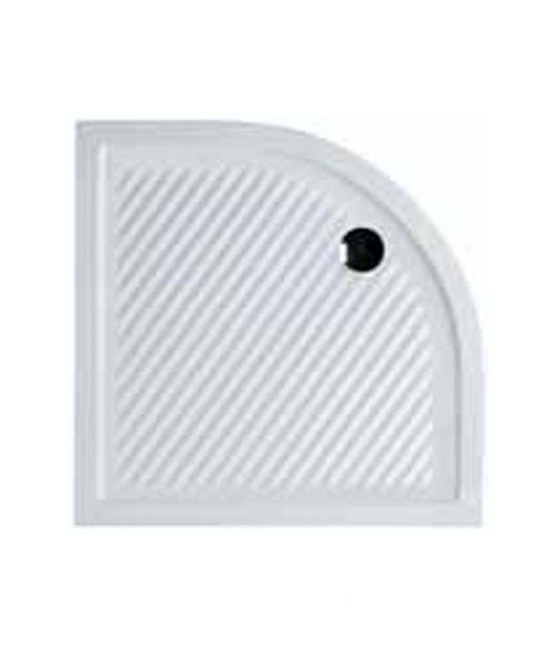 Piatto doccia in ceramica 90x90 cm semicircolare Ferdy Azzurra
