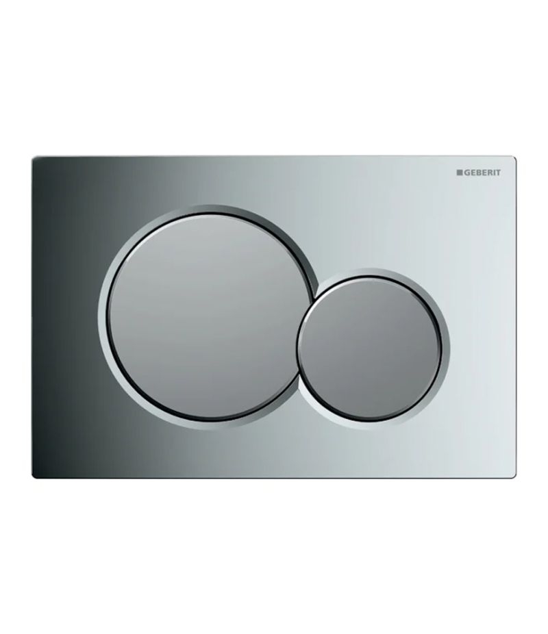 Placca di comando satinata Sigma01 doppio tasto GEBERIT