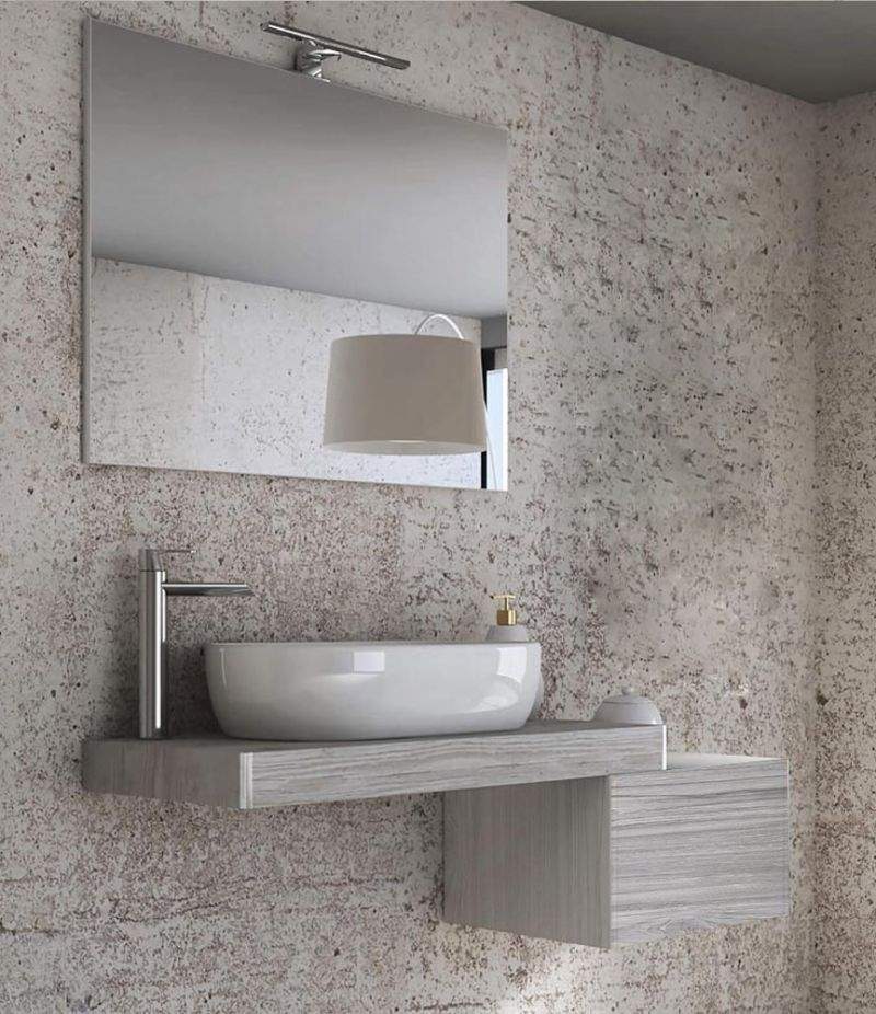 Mobile bagno Tavolone 120 cm Pino sbiancato