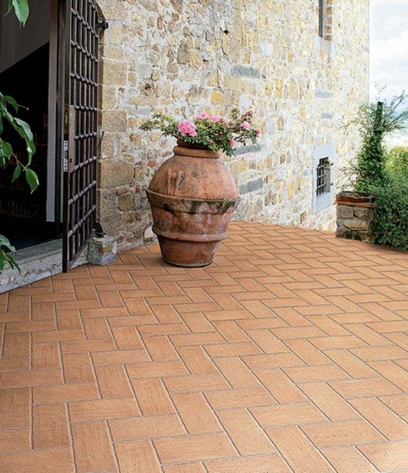 Gres Porcellanato ISCHIA ROSSO 15x30 cm effetto cotto