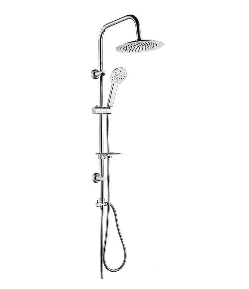 Colonna doccia VELIO con soffione tondo 24 cm