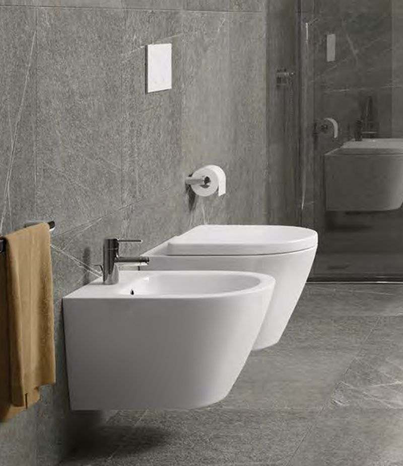 Vaso sospeso con fissaggi nascosti RIMLESS RAK RESORT - (2)