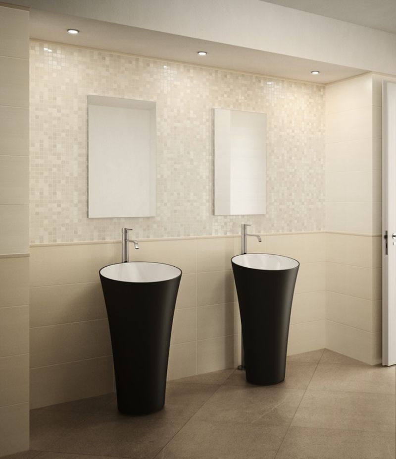Rivestimento fondo RESORT CREAM LUX 25x60 cm DOM CERAMICHE