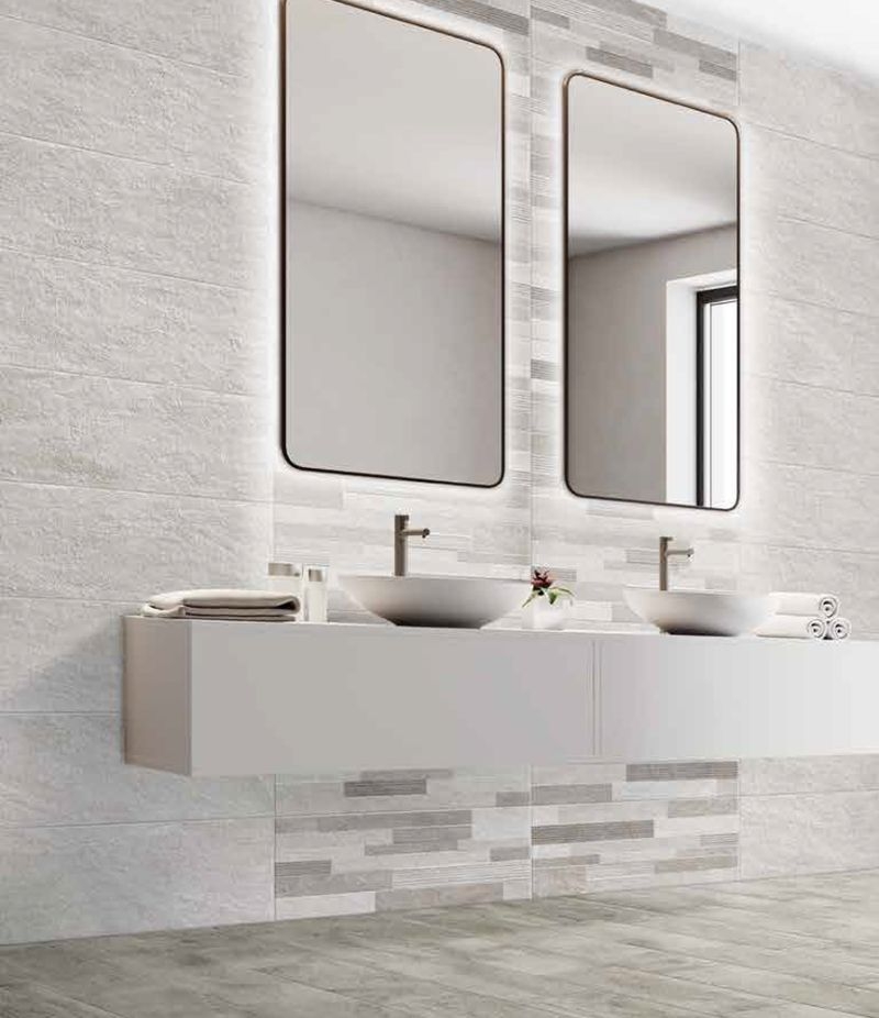 Rivestimento fondo MAISON BLANC 25x75 cm OLD SAX CERAMICHE