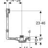 Thumb Sifone per vasca da bagno Geberit con azionamento a pressione PushControl con - (4)