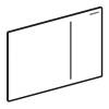 Thumb Placca di comando in vetro bianca SIGMA70 doppio tasto GEBERIT - (2)