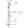 Thumb Cassetta incasso GEBERIT DUOFIX SIGMA 8 per WC sospeso 114 cm - (4)
