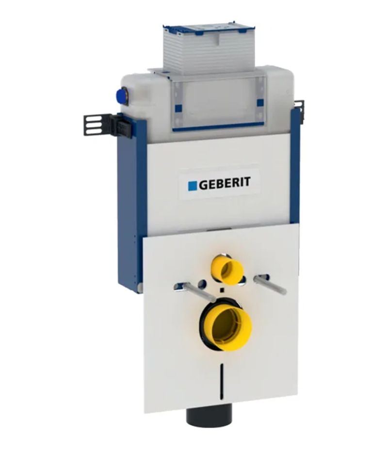 Cassetta incasso GEBERIT per WC sospeso 82 cm con cassetta di risciacquo da incasso OMEGA 12 cm