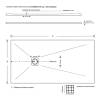 Thumb Piatto doccia in mineralmarmo 80x170 cm ultraflat H.2,8 bianco in resina effetto pietra riducibile - (2)