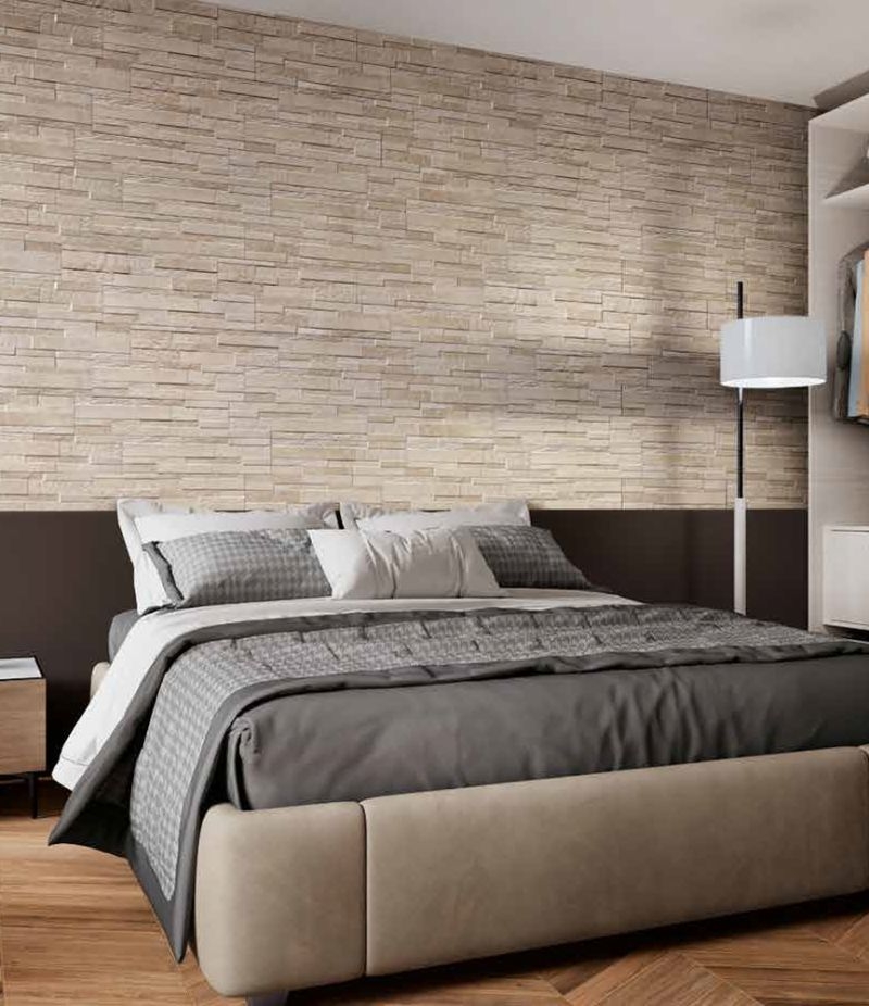Gres Porcellanato TIFFANY BEIGE 15x61 cm rivestimento in finto marmo CERAMICA RONDINE