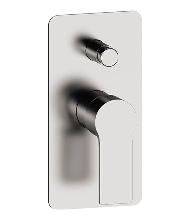 Miscelatore monocomando vasca/doccia da incasso con deviatore, con piastra lusso ENERGY REMER
