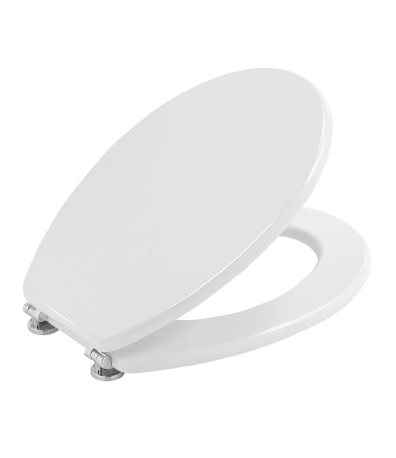 Sedile WC per sanitari modello ELLISSE in MDF bianco laccato GEDY