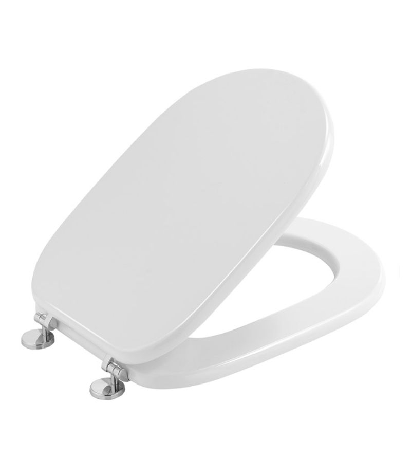 Sedile WC per sanitari modello SINTESI in MDF bianco laccato GEDY