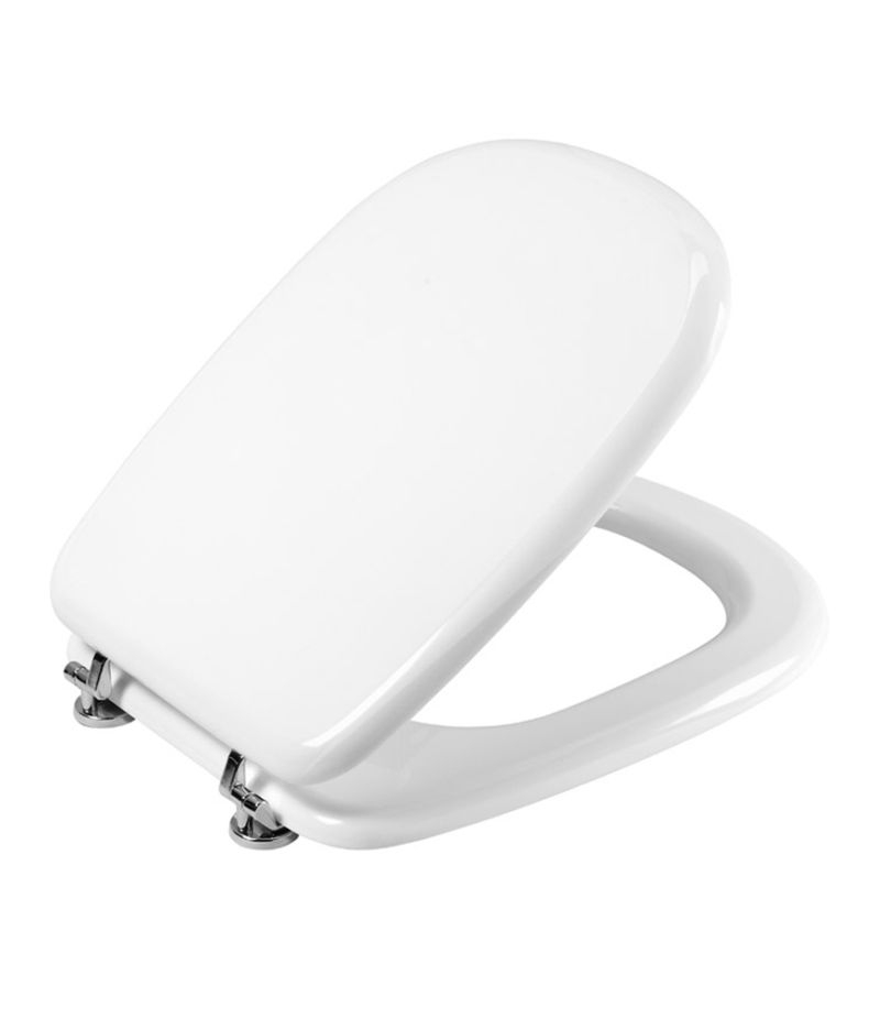 Sedile WC per sanitari modello TESI in MDF bianco laccato GEDY