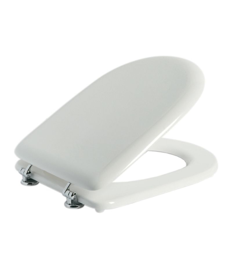 Sedile WC per sanitari modello NUVOLA in MDF colato bianco SAPAL