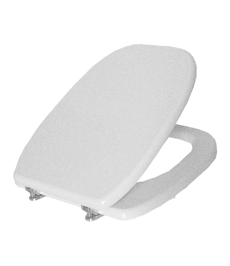 Sedile WC per sanitari modello SQUARE in MDF colato bianco SAPAL