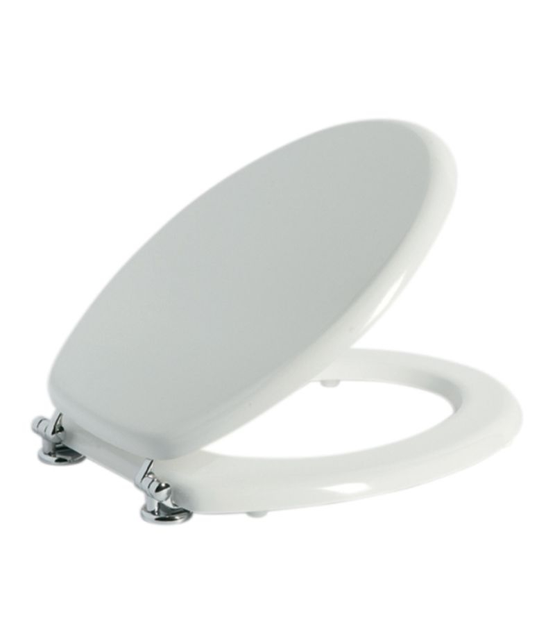 Sedile WC per sanitari modello PERLA in MDF colato bianco SAPAL