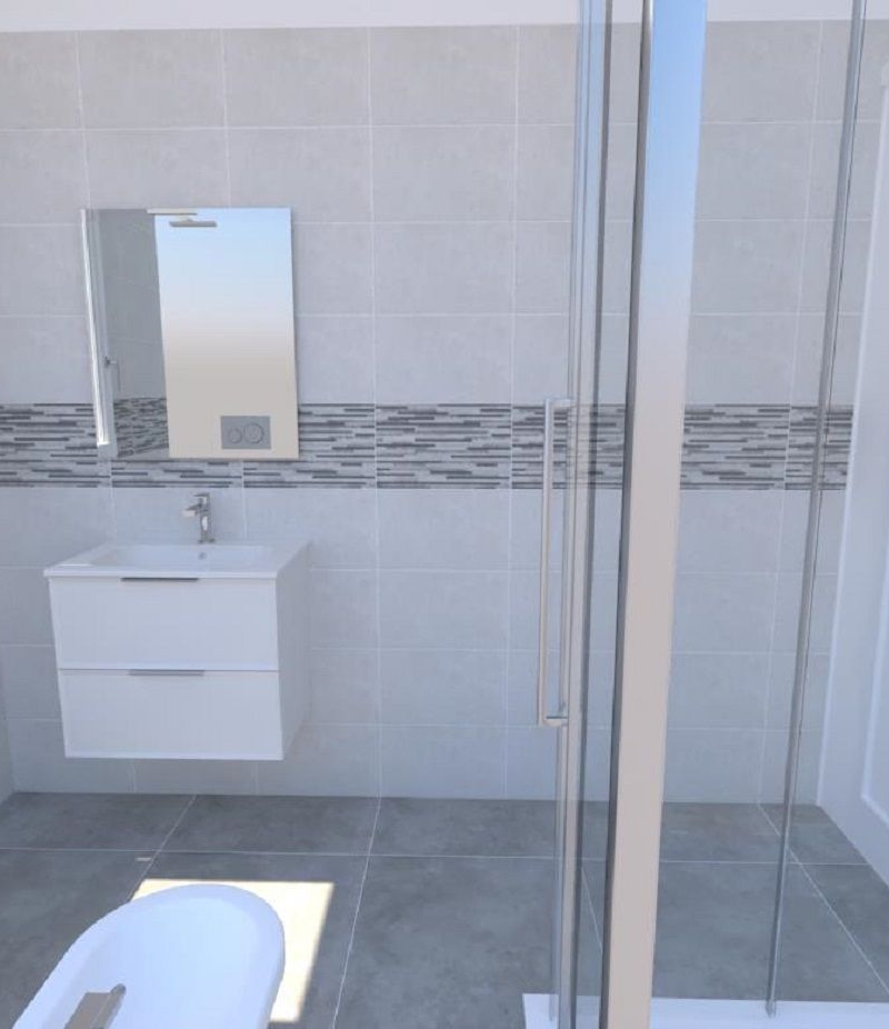 Bagno completo Muretto grigio - (3)