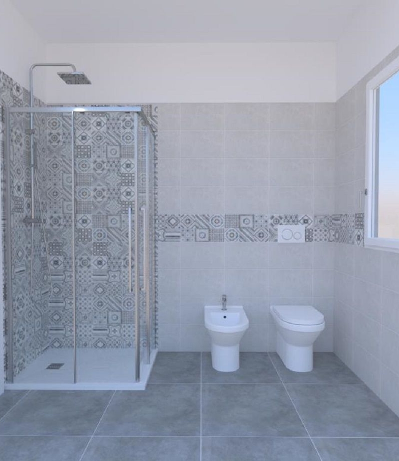 Bagno completo Cementine grigio cenere